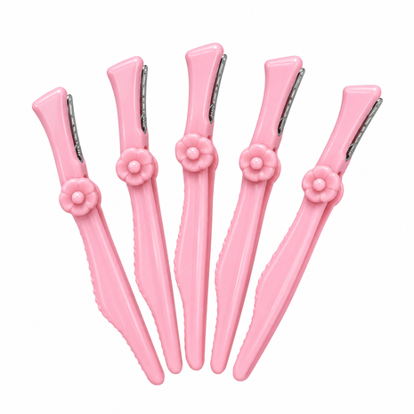 Pinches rosados abanico