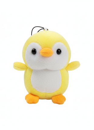 Pingüino amarillo fondo blanco