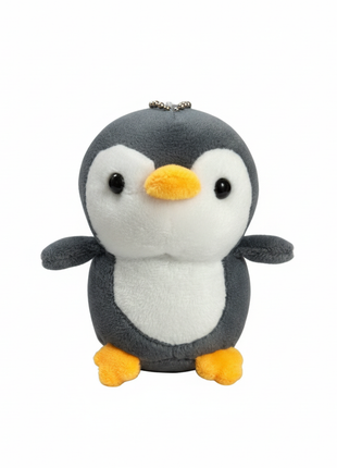 Pingüino gris oscuro fondo blanco