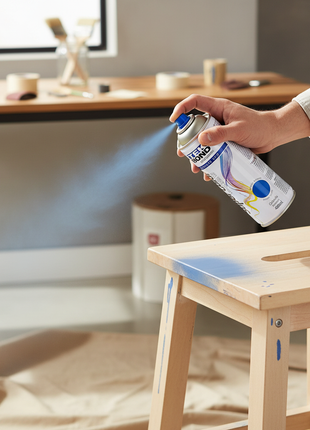 Tekbond spray azul 400ml – aplicación directa – aerosol secado rápido – pintura multiusos para interiores y exteriores

