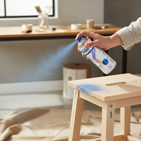 Tekbond spray azul 400ml – aplicación directa – aerosol secado rápido – pintura multiusos para interiores y exteriores

