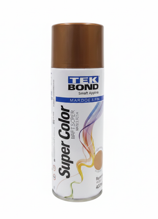 Tekbond spray cobre rosa 400ml – pintura aerosol acabado cobre rosa metálico – cobertura uniforme – ideal para metal, madera y decoración

