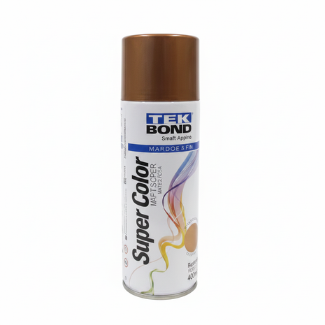 Tekbond spray cobre rosa 400ml – pintura aerosol acabado cobre rosa metálico – cobertura uniforme – ideal para metal, madera y decoración

