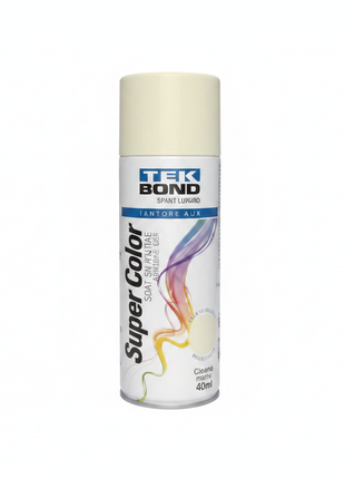 Tekbond spray crema marfil 400ml – pintura aerosol acabado mate – cobertura uniforme – ideal para DIY y manualidades



