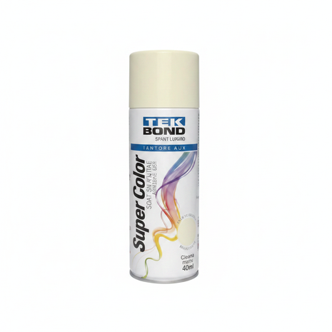 Tekbond spray crema marfil 400ml – pintura aerosol acabado mate – cobertura uniforme – ideal para DIY y manualidades



