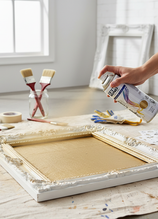 Tekbond spray oro metálico 400ml – aplicación directa – aerosol secado rápido – pintura decorativa multiusos
