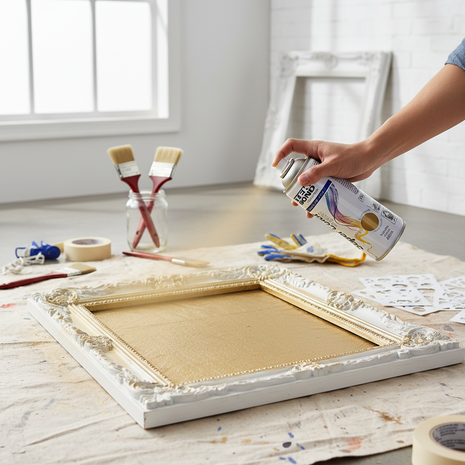 Tekbond spray oro metálico 400ml – aplicación directa – aerosol secado rápido – pintura decorativa multiusos
