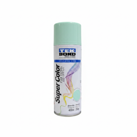 Tekbond spray verde menta 400ml – pintura aerosol acabado mate pastel – cobertura uniforme – ideal para madera, metal y decoración del hogar

