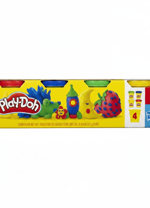 Play-Doh 4 Pack – Fondo Blanco