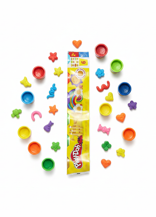 Play-Doh 6 pack - Flat lay