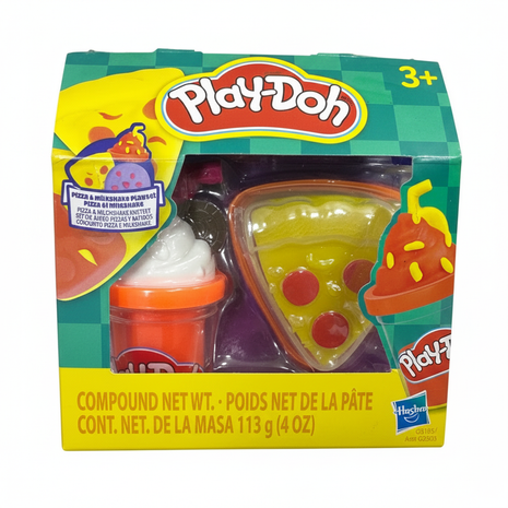 Play-Doh Pizza & Milkshake – Fondo Blanco