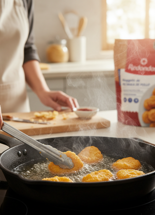 Preparando Nuggets Redondos