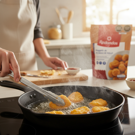 Preparando Nuggets Redondos