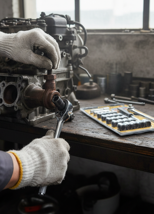 Pretul Socket Set 25 piezas en uso