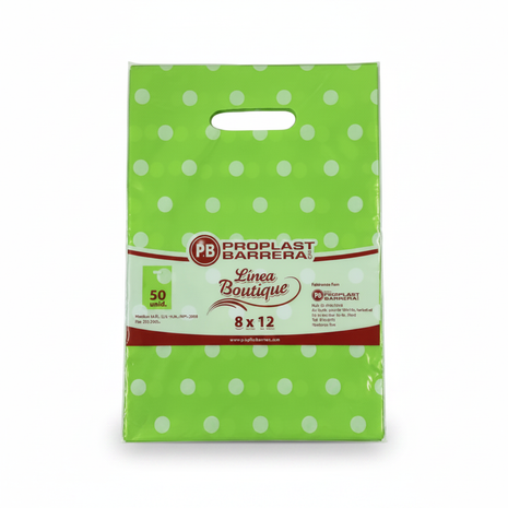 Proplast Barrera Boutique verde lunares - producto