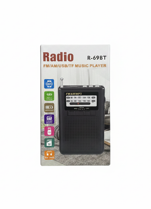 Radio R-69BT fondo blanco