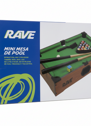 MINI MESA DE BILLAR RAVE