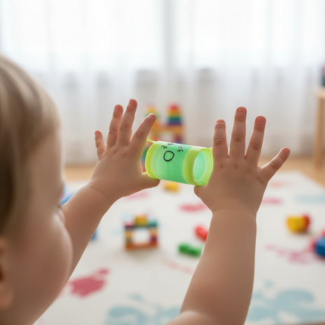 Resorte mágico kawaii juguete sensorial niños diversión motricidad y coordinación