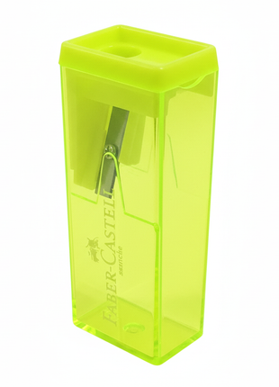 Sacapuntas Faber-Castell amarillo neon