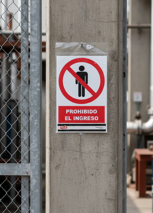Señal Prohibido el Ingreso FIXSER en uso - lifestyle