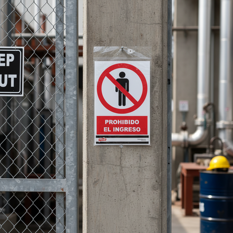 Señal Prohibido el Ingreso FIXSER en uso - lifestyle