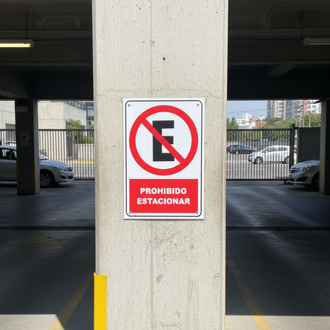 Señal Prohibido Estacionar FIXSER en uso - lifestyle