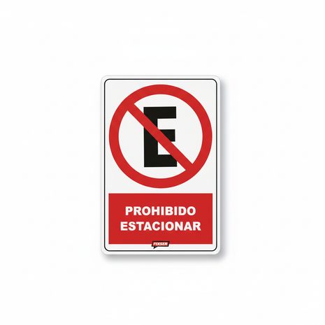 Señal Prohibido Estacionar FIXSER - letra E corregida