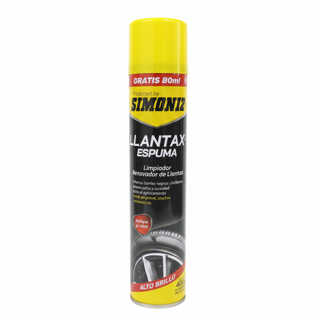 Simoniz Llantax Espuma fondo blanco