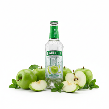 Smirnoff Ice Green Apple Botella - Con ingredientes