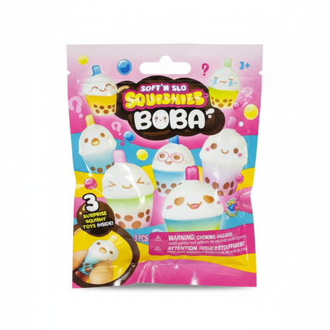 Soft'N Slo Squishies Boba – Fondo Blanco