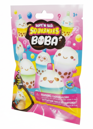 Soft'N Slo Squishies Boba – Ángulo 3/4 fondo blanco