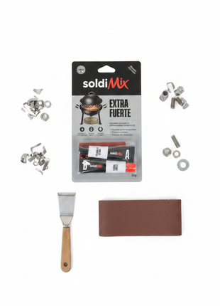 SoldiMix Extra Fuerte – kit epóxico 2 tubos – solución profesional para reparaciones de alta exigencia en metal y cerámica

