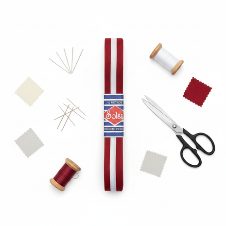 Solsa Elástico - Flat lay costura