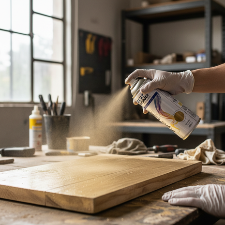 Tek Bond Super Color dorado metálico – aplicación en metal y madera con aerosol – pintura de secado rápido – acabado dorado brillante

