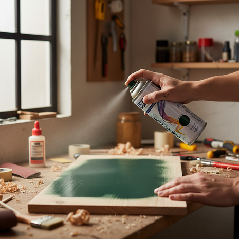 Tek Bond Super Color verde oscuro – aplicación en madera con aerosol – pintura de secado rápido – cobertura profesional

