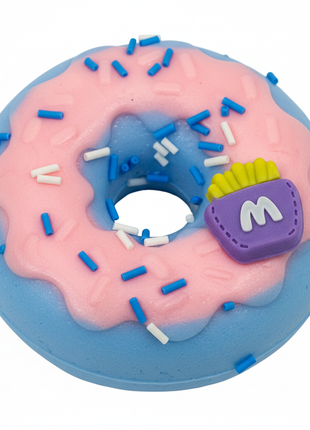 Squishy donut kawaii – textura esponjosa suave – diseño realista con sprinkles – antiestrés coleccionable