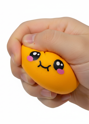 Squishy Naranja — squeeze detail
