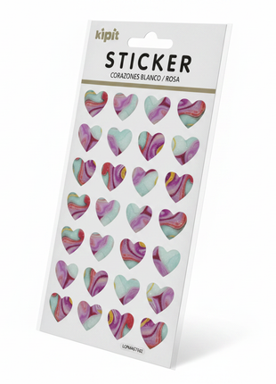 Sticker Corazones ángulo 3/4