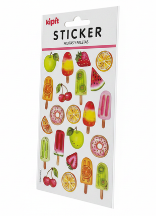 Sticker Frutas y Paletas ángulo 3/4