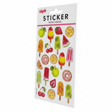 Sticker Frutas y Paletas ángulo 3/4