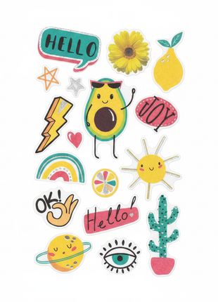 Sticker Kipit flat lay