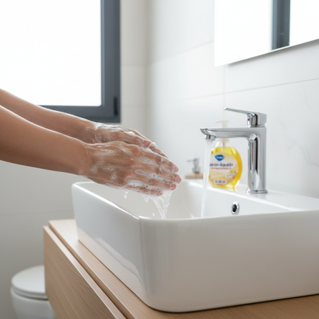 Tópico jabón líquido avena – lavado de manos con espuma cremosa – antibacterial – piel suave e hidratada