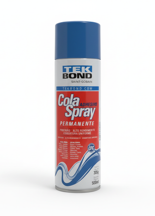 TEK BOND Cola Spray Permanente - Fondo Blanco Cuadrado