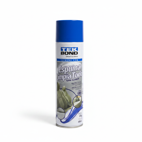 Tek Bond Espuma Limpia Todo 400ml – limpiador multiusos en espuma – tapicería madera plástico – Saint-Gobain