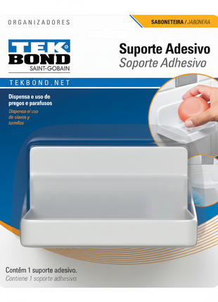Tek Bond Saboneteira Adhesiva - 1:1 blanco
