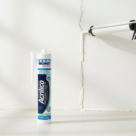 TekBond Acrílico Fisuras y Grietas - uso en reparación de pared