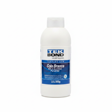 Tekbond Cola Branca pegamento blanco 500g – adhesivo escolar y artesanal de secado transparente para madera y papel – Envíos express

