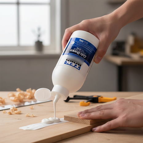 Tekbond Cola Branca PVA Extra aplicada en ensamble de madera – cola blanca de alta resistencia para carpintería y manualidades – Envíos express

