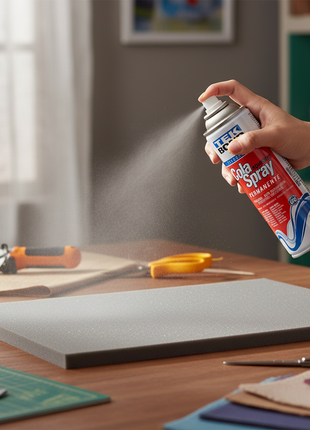 Tekbond Cola Spray Permanente en uso