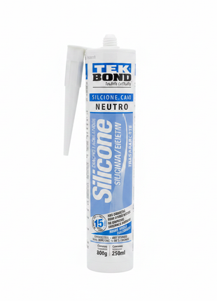 Tekbond Silicone Neutro transparente en cartucho – sellador de silicona para baños, ventanas y juntas de construcción – Envíos express

